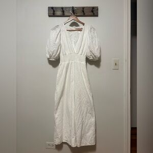 Hutch Anthrologie White Eyelet Jumpsuit Size S